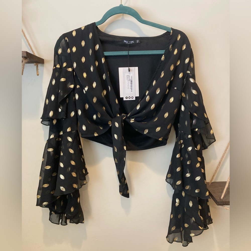 Black tie shirt